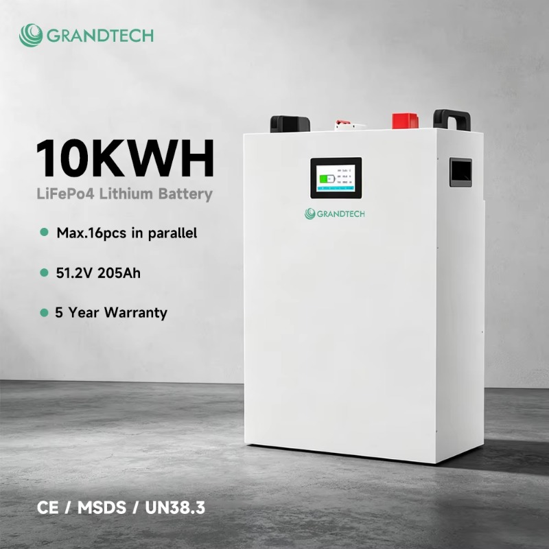 Lithium Battery 100Ah - Солнечная батарея Grandtech настенного типа 5кВтч
