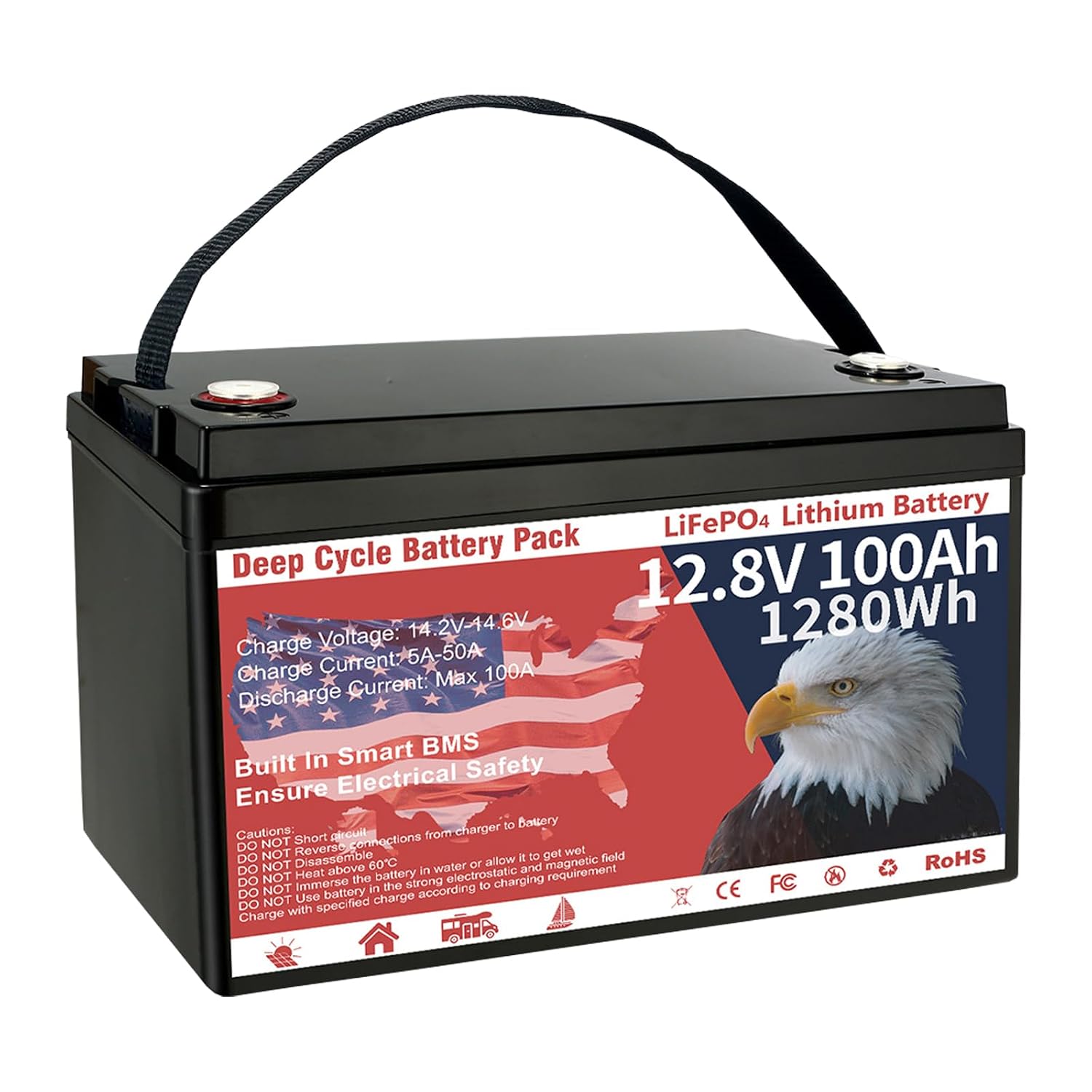 Литиевая батарея LiFePO4 12В 1 – обзор и цена Lithium Battery 100Ah