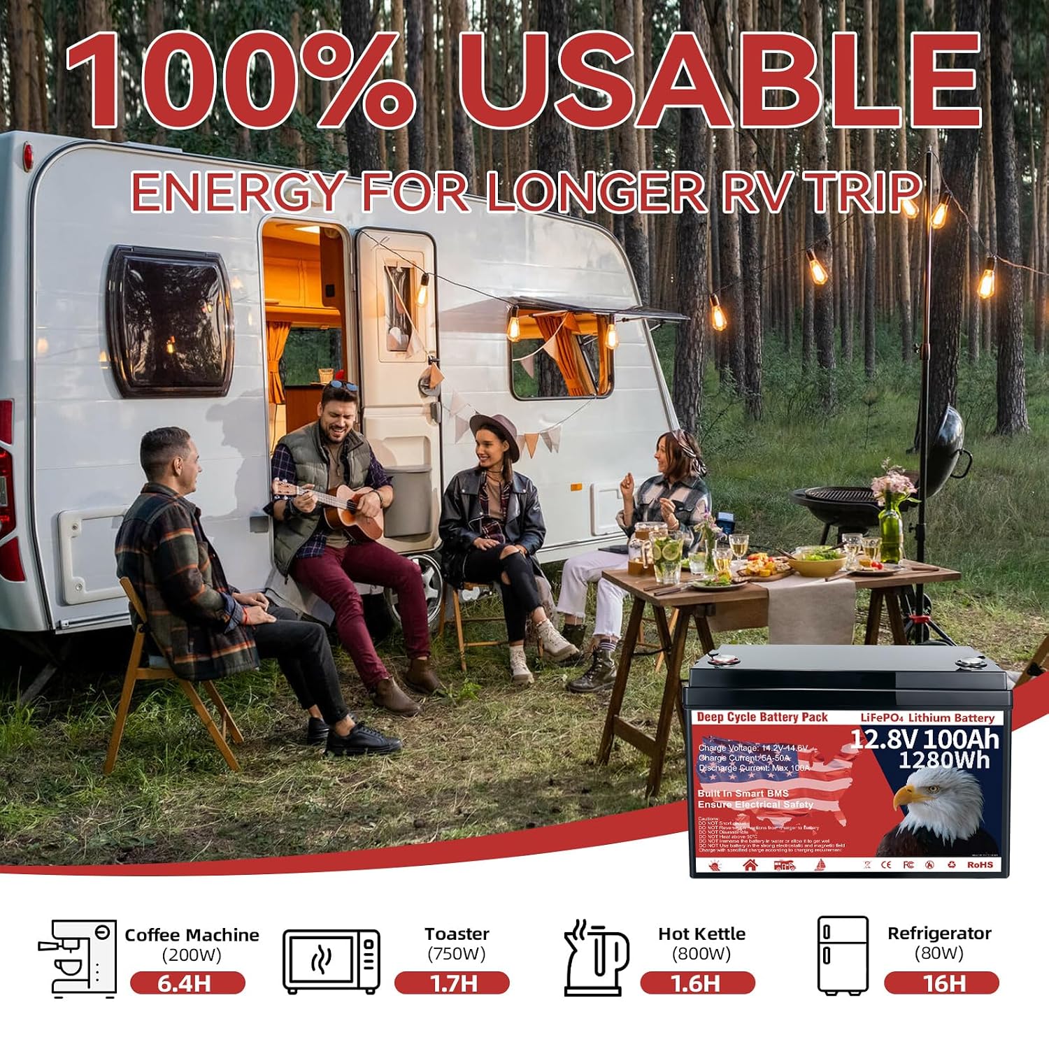 Литиевая батарея LiFePO4 12В 1 – обзор и цена Lithium Battery 100Ah